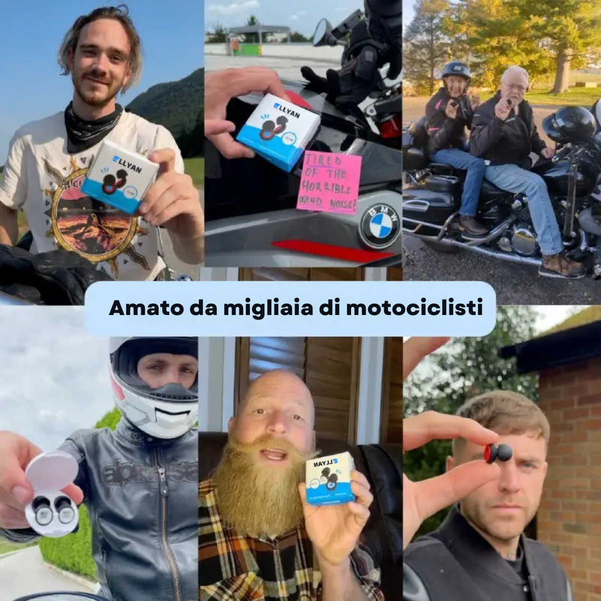 Tappi per moto, –27 dB