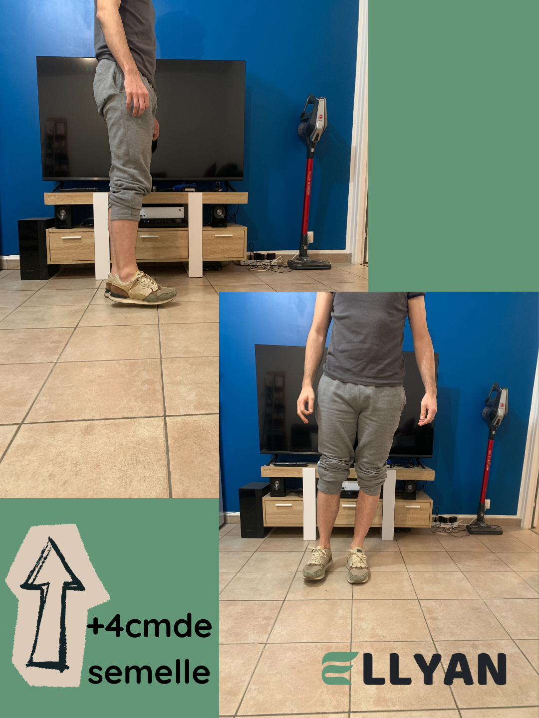 Semelles réhaussantes 4cm